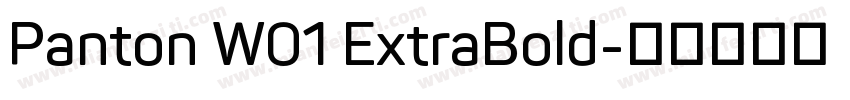 Panton W01 ExtraBold字体转换